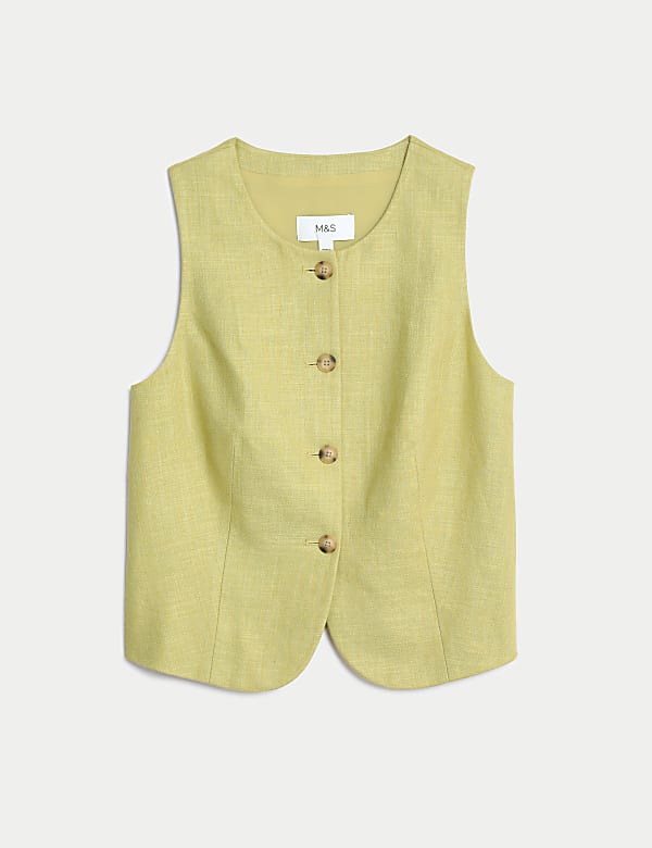 Linen Rich Tailored Waistcoat - IT