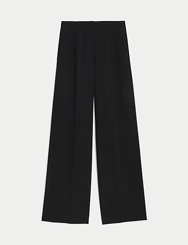 Woven Elasticated Waist Wide Leg Trousers - VN