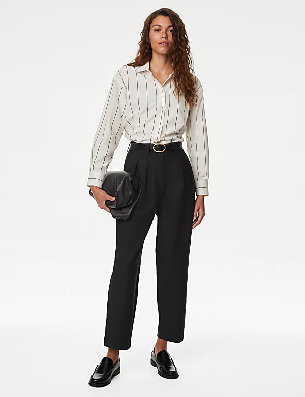 Jersey Tapered Ankle Grazer Trousers - AT