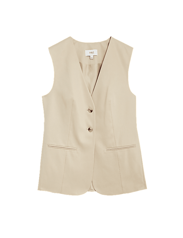 Lyocell Rich Longline Waistcoat