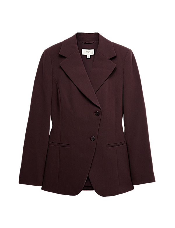 Tailored Cinched Asymmetric Single Breasted Blazer