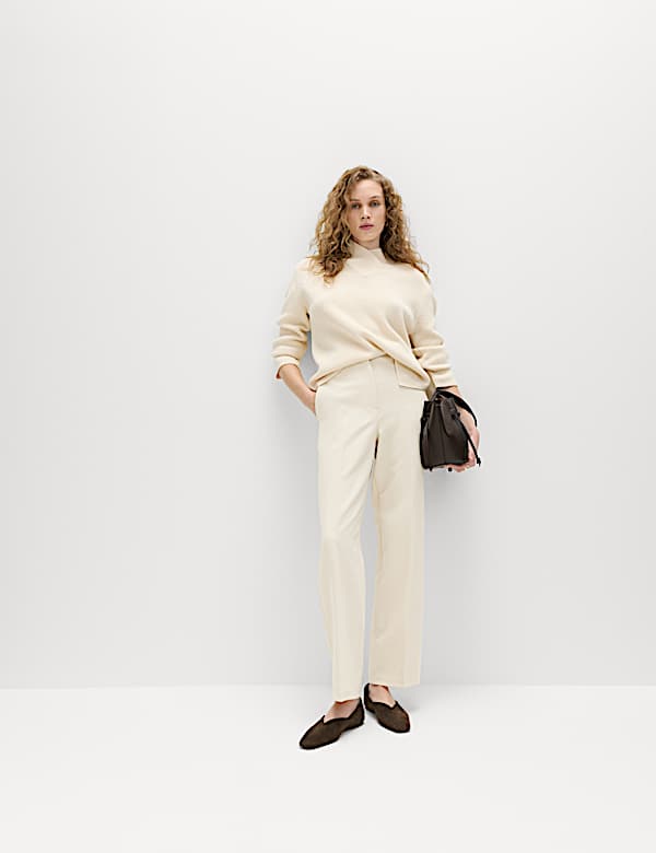 Tailored Straight Leg Trousers