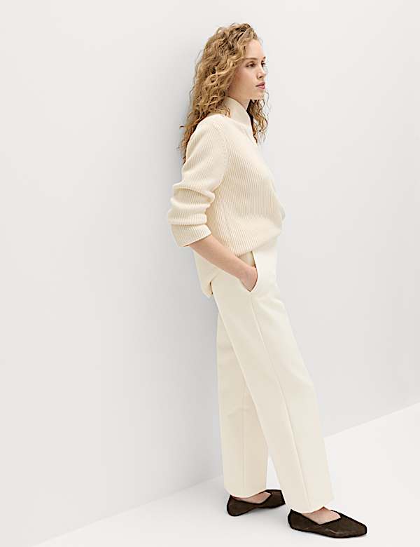Tailored Straight Leg Trousers