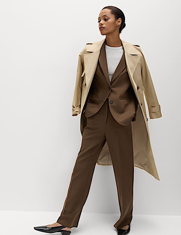 Relaxed Tailored Single-Breasted Blazer - LU