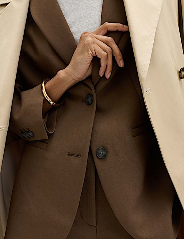 Relaxed Tailored Single-Breasted Blazer - LU