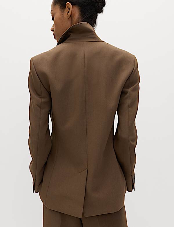 Relaxed Tailored Single-Breasted Blazer - LU