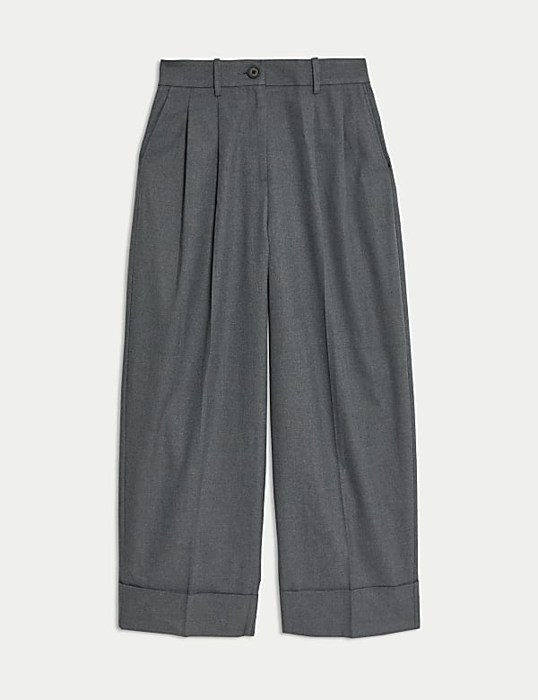 Pantalon coupe large en flanelle - CH