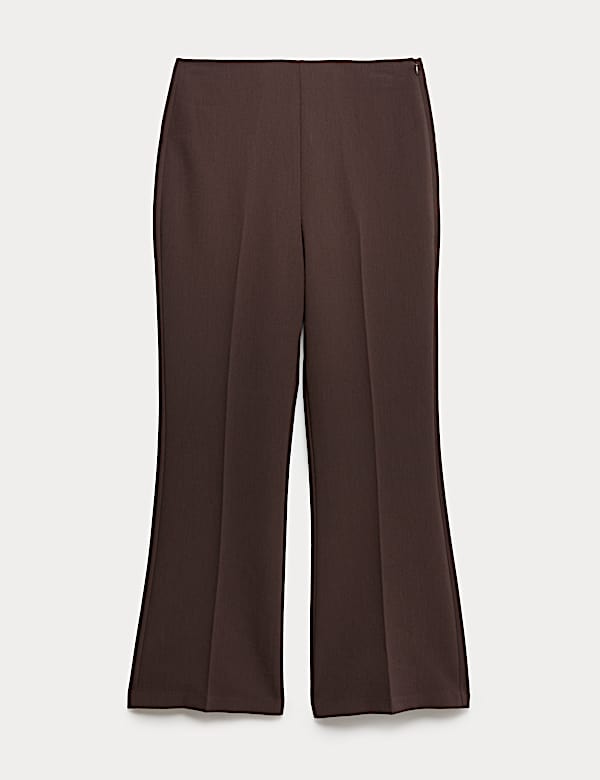 Slim Side Zip Flared Trousers - RS