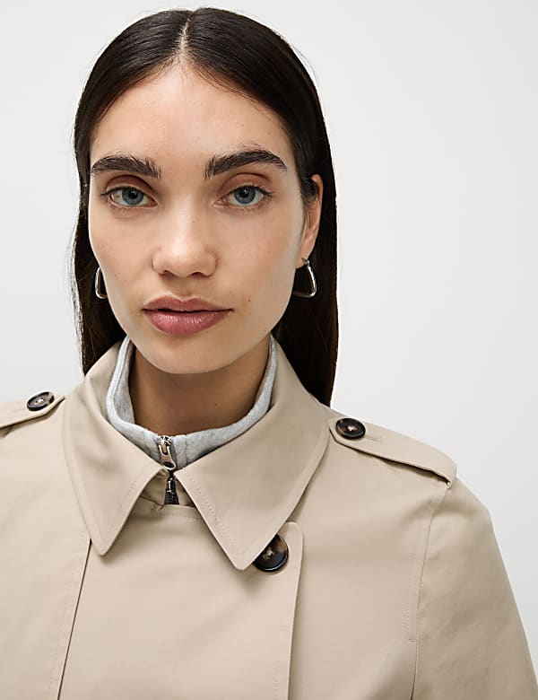 Cotton Rich Belted Longline Trench Coat