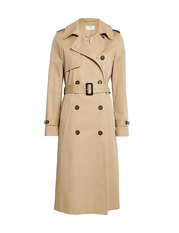 Cotton Rich Belted Longline Trench Coat