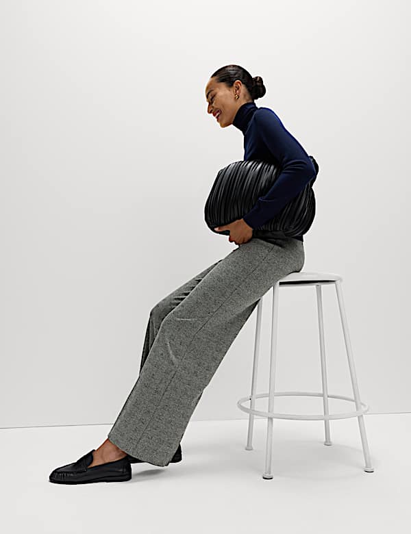 Geruite jersey broek - BE