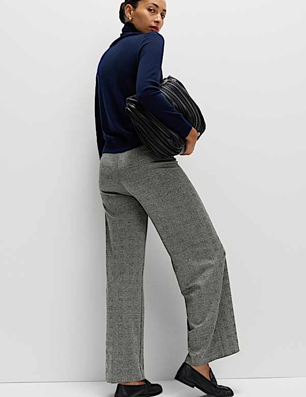 Geruite jersey broek - BE