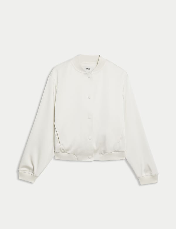 Satin Relaxed Bomber Jacket - JE