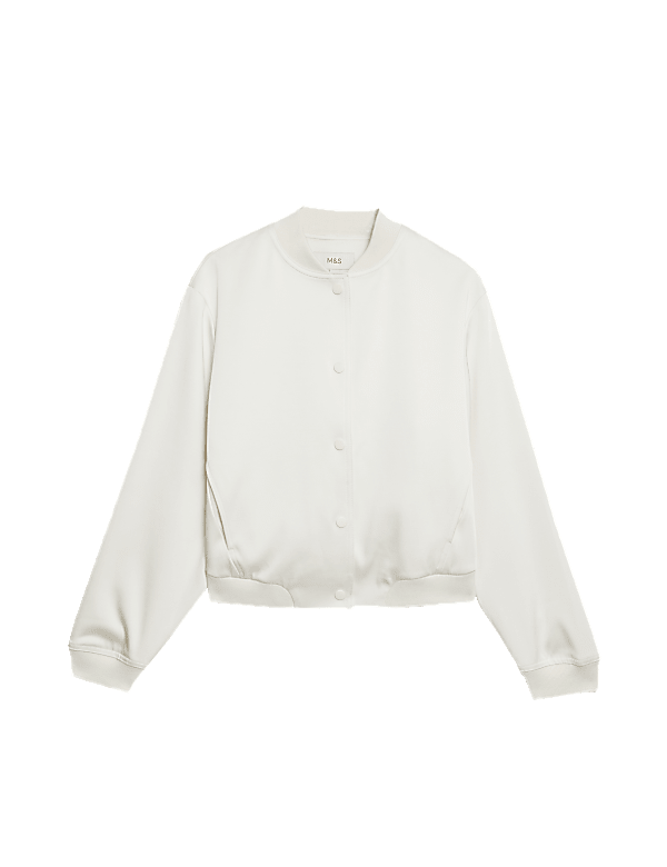 Satin Relaxed Bomber Jacket