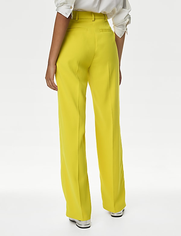 Crepe Tailored Straight Leg Trousers