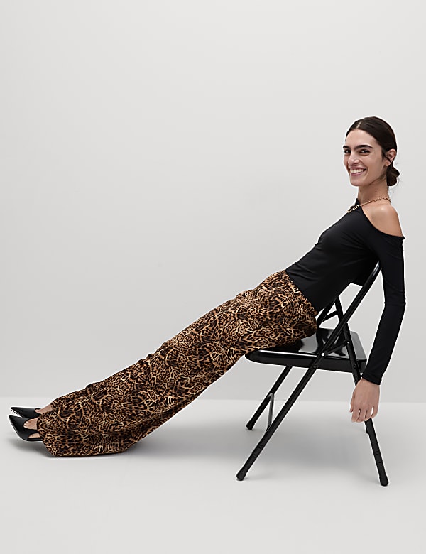 Pantalon coupe large à imprimé - CH