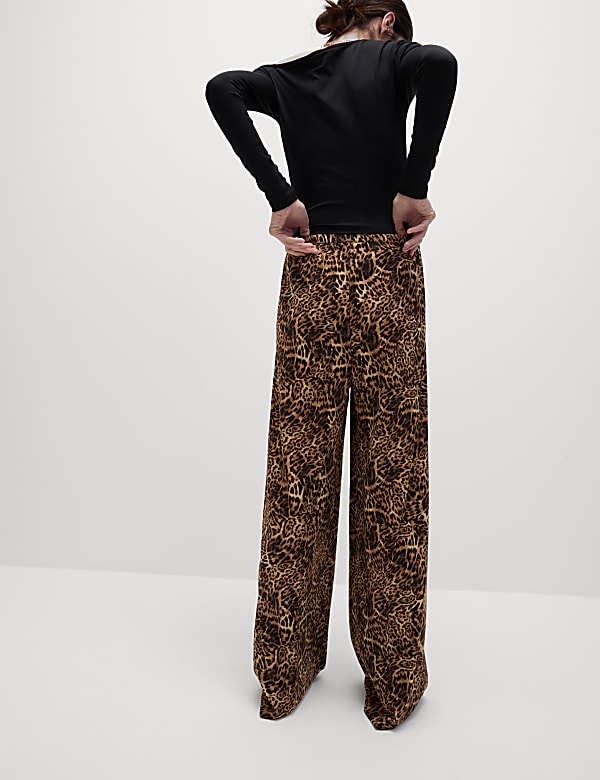 Pantalon coupe large à imprimé - CH