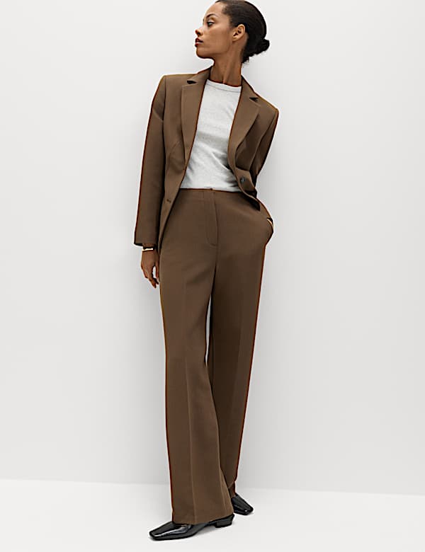 Tailored Relaxed Straight Leg Trousers