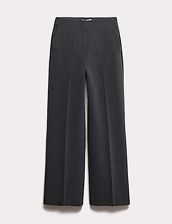 מכנסיים מחויטים בגזרה ישרה ונינוחה - IL