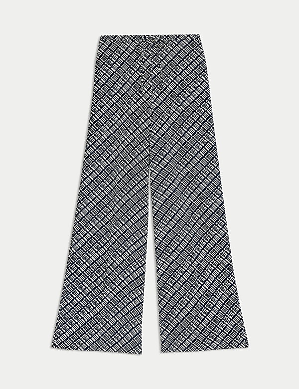 Elasticated Waist Wide Leg Trousers - AT