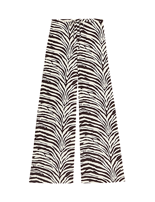 Elasticated Waist Wide Leg Trousers