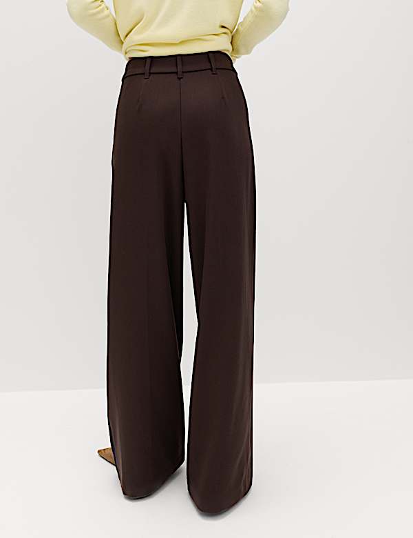 Side Stripe Wide Leg Trousers - AL