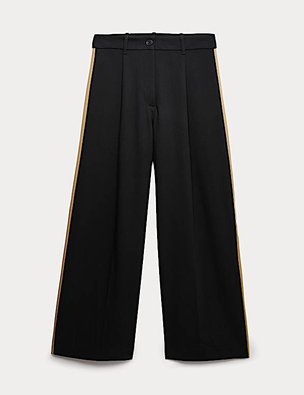 Side Stripe Wide Leg Trousers - AU