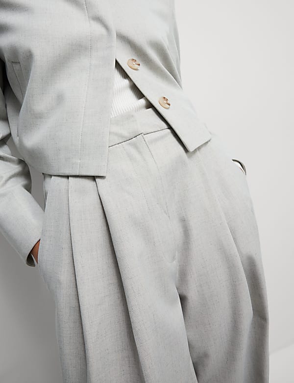 Pleat Front Wide Leg Trousers - SE