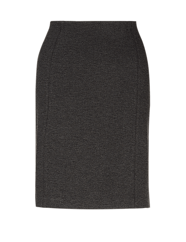 Jersey Straight Mini Skirt
