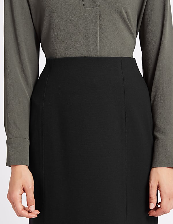 Jersey Straight Mini Skirt