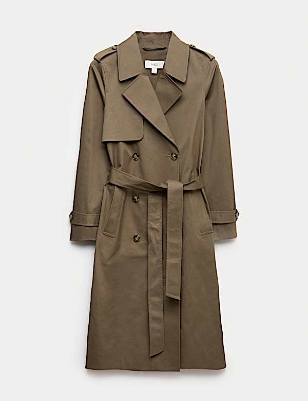 Katoenrijke trenchcoat - BE