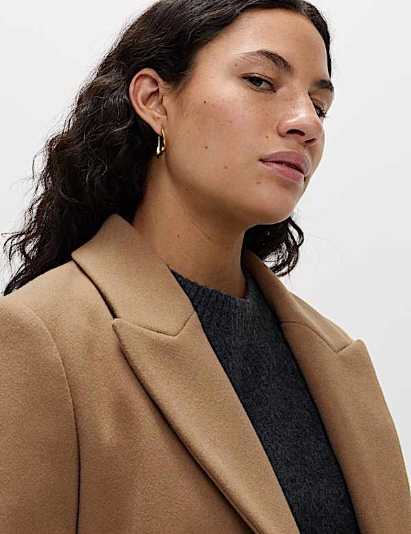 Collared Longline Tailored Coat - US