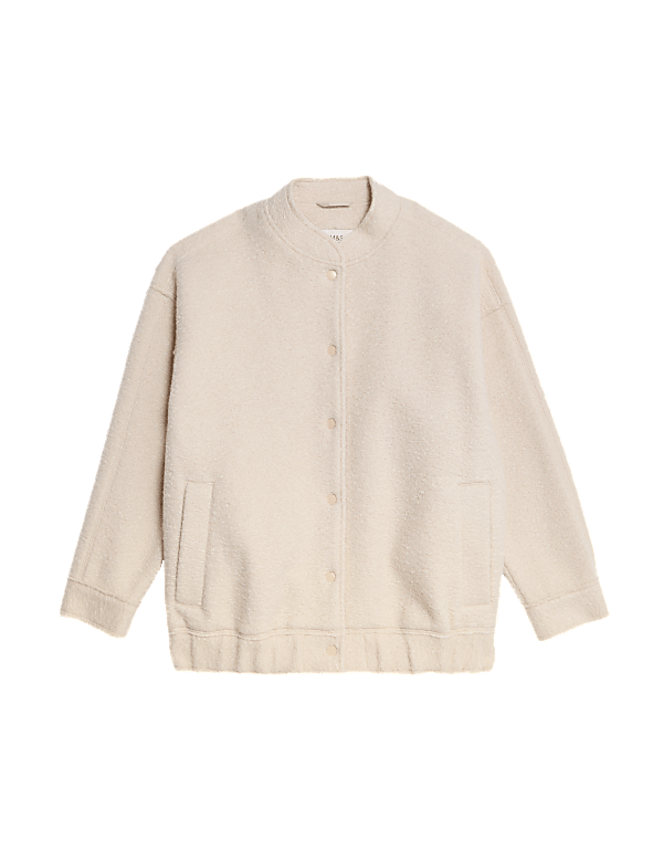 Textured Unlined Bomber Jacket