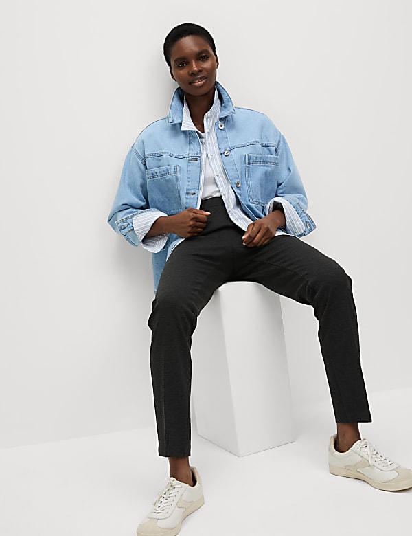 Jersey Slim Fit Angle Grazer Trousers