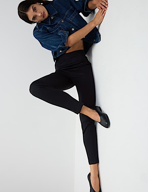 Jersey Slim Fit Ankle Grazer Trousers