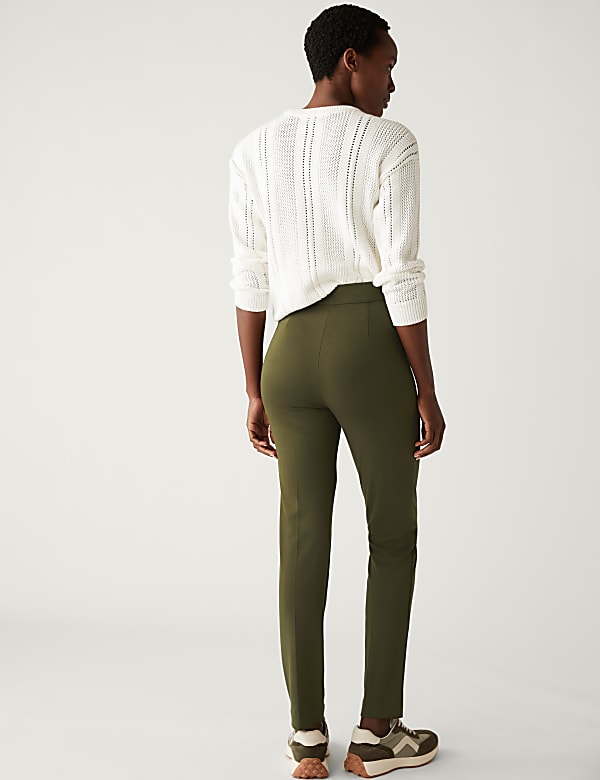 Jersey Slim Fit Ankle Grazer Trousers