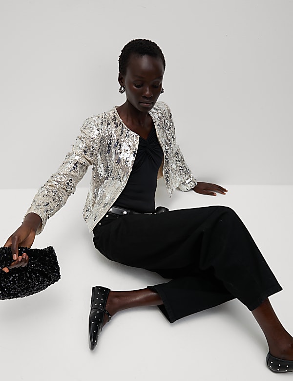 Embellished Cropped Jacket