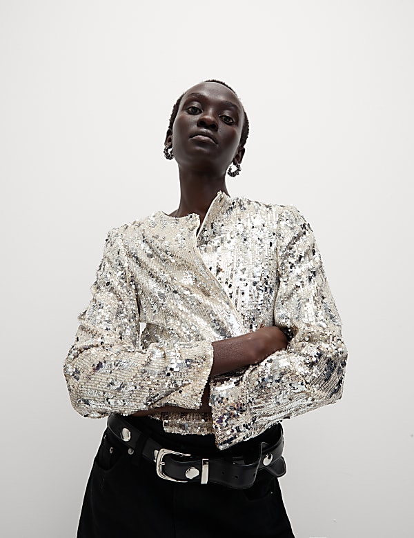 Embellished Cropped Jacket
