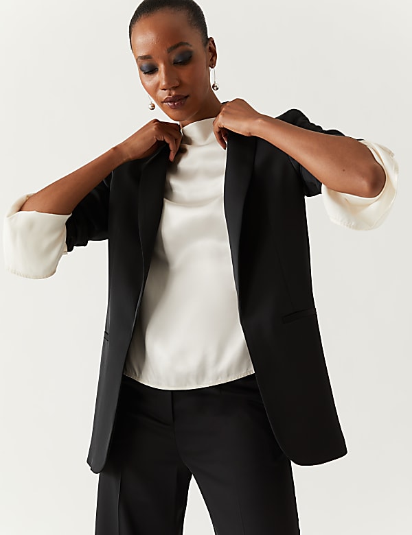 Satin Relaxed Blazer