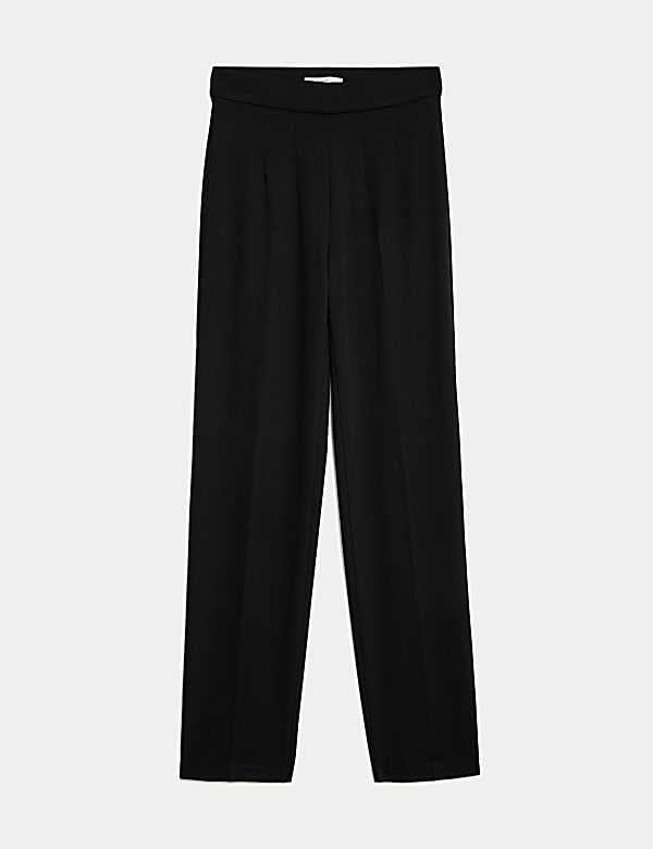 Jersey Straight Leg Trousers with Stretch - IL