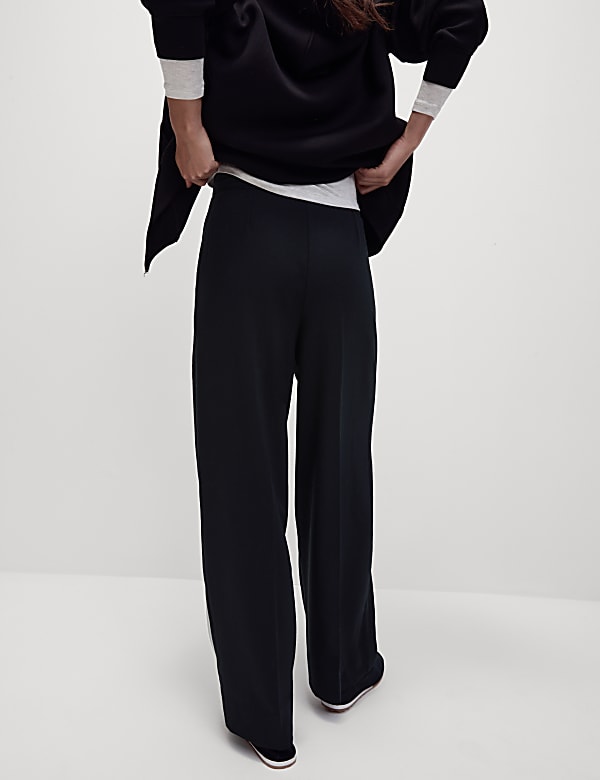 Drawstring Wide Leg Trousers