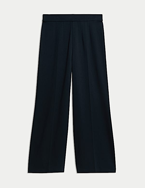 Jersey Wide Leg Trousers with Stretch - JO