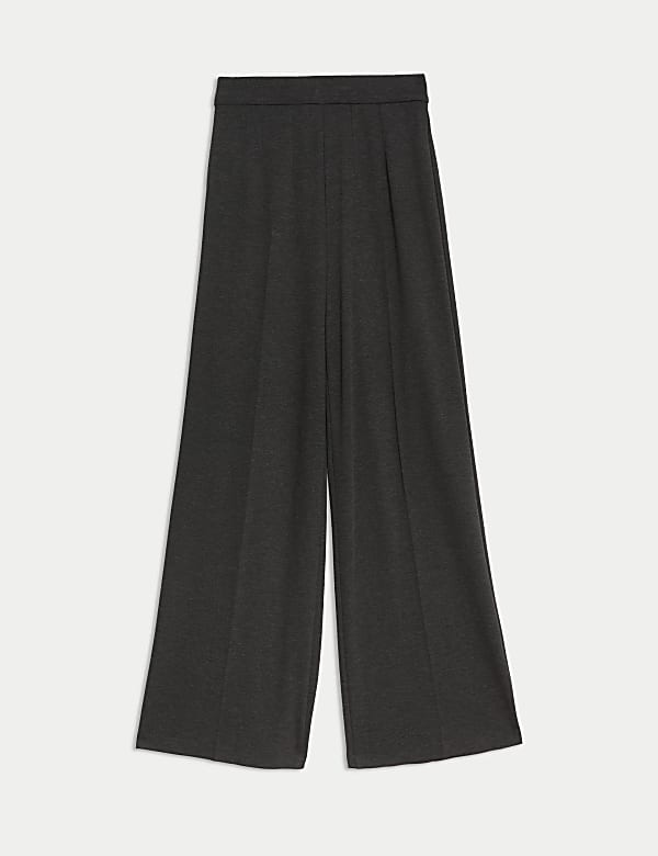 Jersey Wide Leg Trousers with Stretch - JO
