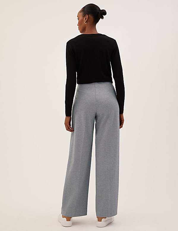 Jersey Wide Leg Trousers