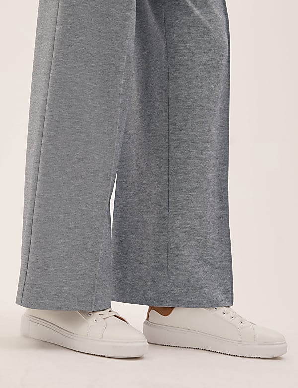 Jersey Wide Leg Trousers