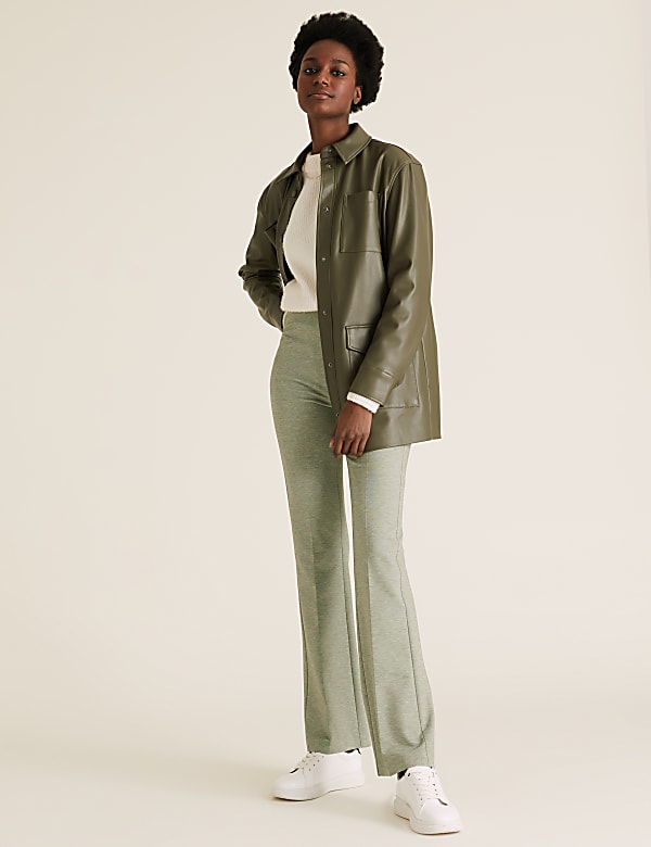Jersey Flared Trousers