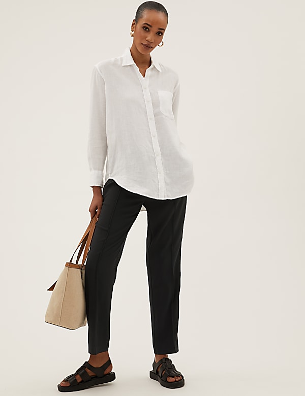 Tapered Ankle Grazer Trousers