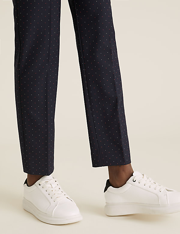 Mia Slim Pindot Ankle Grazer Trousers