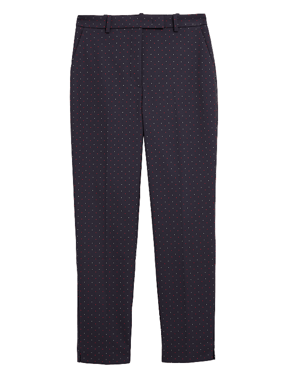Mia Slim Pindot Ankle Grazer Trousers
