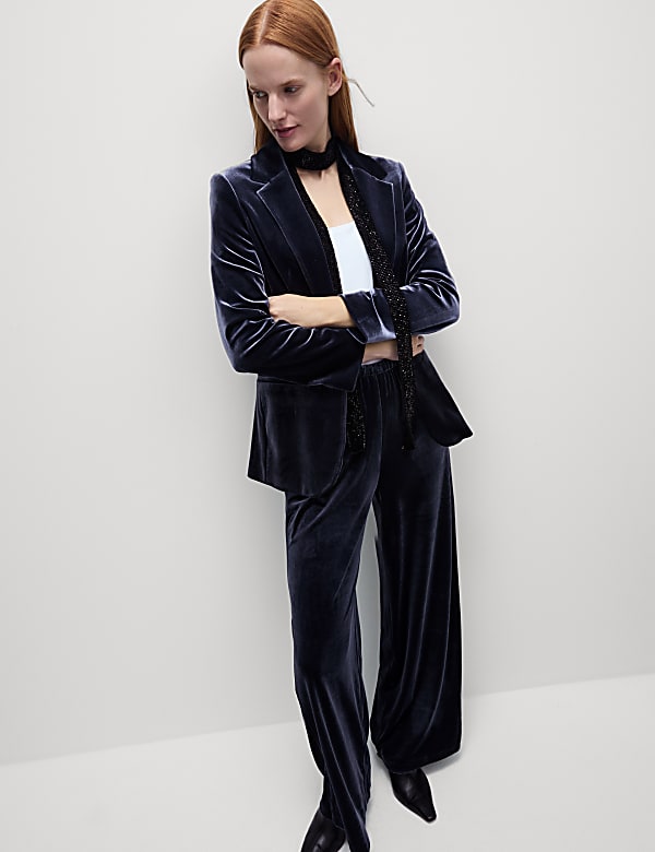 Relaxed Fit Single Breasted Blazer